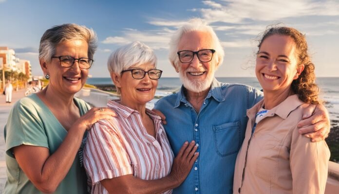 Adultos mayores en Punta del Este - Uruguay