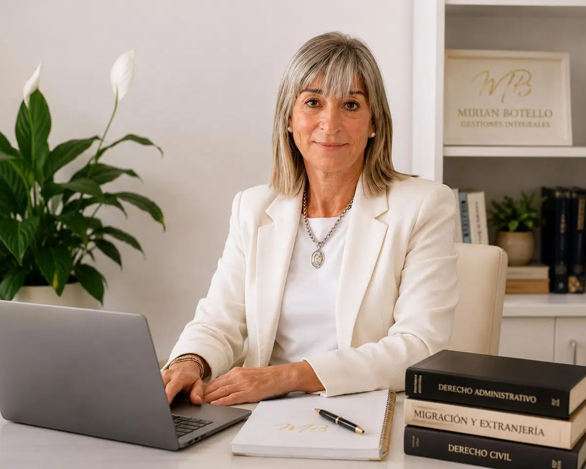 Mirian Botello brindando asesoramiento en ciudadanía, residencia y trámites administrativos en Uruguay