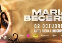 María Becerra en el Antel Arena: la Nena de Argentina trae el Quimera Tour a Montevideo el 2 de octubre María Becerra Quimera Tour Antel Arena Montevideo 2 de octubre 2026