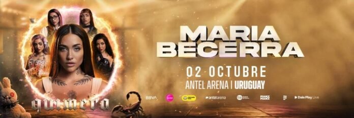 María Becerra Quimera Tour Antel Arena Montevideo 2 de octubre 2026